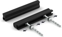 Goldenwarm 10 Pack Adjustable Black Cabinet Pull Kitchen Cabinet Handles，1" to 4"(25-102 Mm) Adjustable Hole Distance,Matte Black Dresser Handles