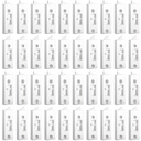 Window Latch Locks Window Parts and Hardware Window Tilt Latch Plastic Construction, Spring Loaded, 2 Inch Hole Center Spacing Sliding Lock Replacement (White, 40 Pieces)