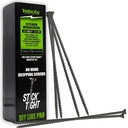 Velocity Long Length Exterior 7 Inch Wood Screws - T25 Torx Bits (Size #12) – Rust Resistant Long Wood Screw Set with Sticktight Hexstix Driver Bit, Long Screws for Wood and Retaining Wall (25 Count)