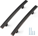 Ravinte 25 Pack Cabinet Handles 3-3/4 Inch Oil Rubbed Bronze Kitchen Cabinet Handles Drawer Pulls for Kitchen Cupboard Arch Cabinet Pulls for Dresser Drawer Curved Cabinet Hardware