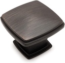 10 Pack - Cosmas 4304ORB Oil Rubbed Bronze Cabinet Hardware/Bifold Bi-Fold Door Oversized Square Knob - 1-11/16" Square