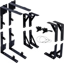 2 Set anti Sag Gate Kit Gate Corner Brace Bracket Heavy Duty No Sag Kit for Wooden Fences, Driveway Gates, Shed Doors, Corral