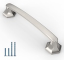 10 Pack 5 Inch(128Mm) Kitchen Cabinet Handles Brushed Satin Nickel Cabinet Pulls Kitchen Cabinet Hardware Drawer Pulls for Dresser Cupboard Wardrobe