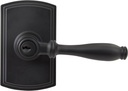 Delaney Hardware 360104 Sorado Entrance Lever in Matte Black Finish, Entrance Handle Set, Matte Black Entrance French Door Handle, Black Interior and Exterior Door Handle, (500T-So-Bl-Entrance)