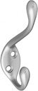 National Hardware N273-508 5 Pack V167 Heavy Duty Garment Hook, Satin Chrome