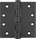 Haidms 304 Stainless Steel Matte Black 4'' Door Hinges for Exterior Doors Ball Bearing Door Hinges 4In X 4In Door Hinges with Square Corners, Heavy-Duty, 6PACK