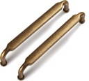 Goo-Ki 6 Pack 5 Inch （128Mm） Hole Center Cabinet Pulls Antique Brass Zinc Alloy Kitchen Drawer Pulls Drawer Handles 5.4 Inch Length 2202-GT-128