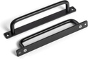 Set of 12, 5" Ceter to Center Sleek Matte Black Cabinet Pulls - Modern Minimalist Handles - Kitchen Pulls for Drawers - 5/16 Inches Diameter Back Plate