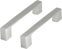 Cabinet Pulls 25 Pack 6.3 Inch Silver Drawer Hardware Square Kitchen Handles Hole Centers Furniture Hardware for Cabinet Handles Cupboard Dresser Bedroom Cabinet Pulls