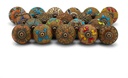 Craft Trade Dresser Knobs for Cabinets Ceramic Pull Handle for Kitchen Cupboard Wardrobe Furniture Hardware Drawers Premium Antique Finish Rustic Pull Handle - Pack of 20
