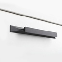 Peaha 10 Pack Black Finger Pulls Edge Pulls for Cabinets Kitchen Cabinet Handles Black 5 Inch Drawer Pulls Black Cabinet Handles