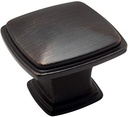 10 Pack - Cosmas 4391ORB Oil Rubbed Bronze Modern Cabinet Hardware Knob - 1-1/4" Inch Square