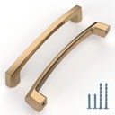 10 Pack 5 Inch(128Mm) Kitchen Cabinet Handles Champagne Bronze Cabinet Pulls Kitchen Cabinet Hardware Gold Drawer Pulls for Dresser Cupboard Wardrobe