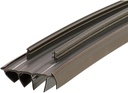 KS Hardware Kerf Style Door Bottom with Vinyl Fins, Brown Pack of 2, 31-3/4 Inch Each