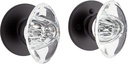 479264 Ula Solid Brass Privacy Door Knob Set with 2-3/8" Backset