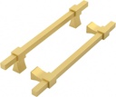 Homdiy 10 Pack Adjustable Cabinet Pulls Gold Cabinet Handles, 1-3/8" to 4" Adjustable Hole Distance Drawer Pulls