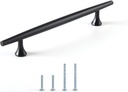Satanga Kitchen Cabinet Pulls Hole Center 5 Inch Matte Black Bar Modern Cupboard Pack of 4 Solid Euro Style Dresser Handles Bathroom Bedroom Hardware Door Furniture Wardrobe Pull Overall 7.2“