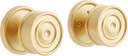 479239 Kennice Solid Brass Privacy Door Knob Set with 2-3/8" Backset