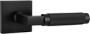 Soho Model Solid Brass Lever Hallway & Closet Passage Door Handle, Matte Black