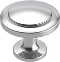 Alzassbg 10 Pack Polished Chrome Cabinet Knobs, 1-1/4 Inch Diameter Kitchen Cabinet Hardware round Knobs for Cabinets and Drawers AL6012CP