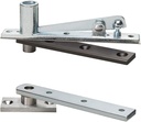 Rixson (Assa Abloy) Center Hung Pivot Hinges, Model 128-3/4, Interior Doors up to 3' 6"X 8' 6" (250 Lbs.), Color: Satin Chrome (626)
