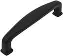 Cosmas 10 Pack 4390FB Flat Black Modern Cabinet Hardware Handle Pull - 3-1/2" Inch (89Mm) Hole Centers