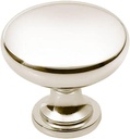 Khtumeware 10 Pack 1-1/4 Inch Polished Nickel Cabinet Knobs Dresser Knobs Oval Drawer Knobs Kitchen Cabinet Hardware Zinc Knobs for Dresser Drawers