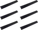 LC LICTOP 350Mm/13.78" Black Mount Finger Edge Pull Concealed Handle for Home Kitchen Door Drawer Cabinet (Hole Distance: 256Mm/10) 6Pcs