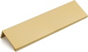 Goldenwarm 15 Pack Finger Edge Pulls for Cabinet Gold Finger Pulls Champagne Gold Cabinet Handles Modern Hidden Tab Pulls Gold Kitchen Cabinet Hardware, Back Mount, 5In Hole Centers