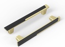 Haliwu 10 Pack Black and Gold Cabient Handles 2 Tone Cabinet Hardware Black and Brushed Gold Cabinet Pulls 5 Inch Dresser Handles Drawer Pulls Kitchen Cabinet Handles Zinc Alloy