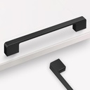 7-1/2 Inch Solid Cabinet Handles, Black Cabinet Pulls, Drawer Pulls, Zinc Alloy Cabinet Door Handles for Kitchen Livingroom Bathroom Furniture Cabinet Hardware (10 Pack)