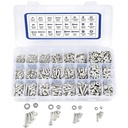 1200PCS Machine Screw Assortment Kit, JROUTH Phillips Pan Head #4-40#6-32#8-32#10-24 Assorted Nuts Bolts and Flat Washers Set, 304 Stainless Steel Hardware Assortment with Storage Case