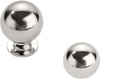 Khtmeware 10 Pack 1 Inch Polished Nickel Cabinet Knobs Small Ball Kitchen Cabinet Hardware Drawer Knobs Pulls for Drawers.